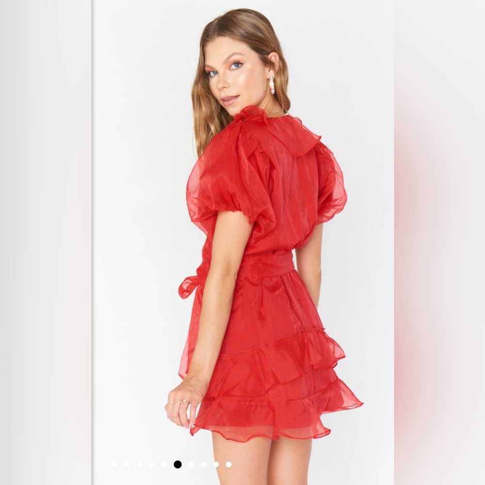 Show Me Your MuMu Vibrant Red Mini Dress